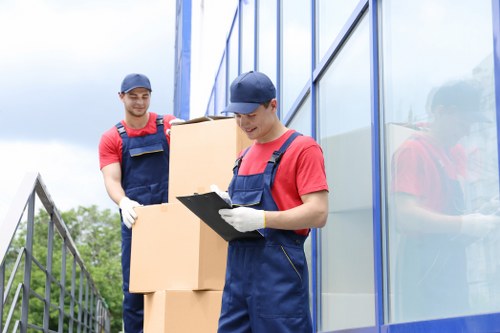 Careful furniture handling during a central London house removal