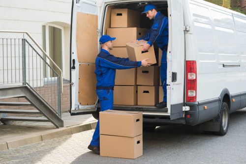 Local moving van service supporting a flat relocation in Pimlico