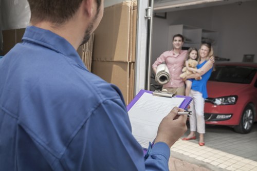 Careful loading of household furniture for a home move in Pimlico