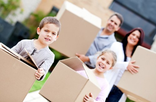 Commercial and residential moving support with a Pimlico removals van