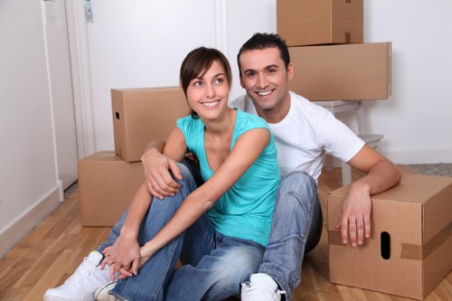 Careful loading of furniture and boxes for a move in Pimlico
